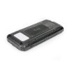 Powerbank napelemes 15W 2X USB-A + USB-C Platinet fekete