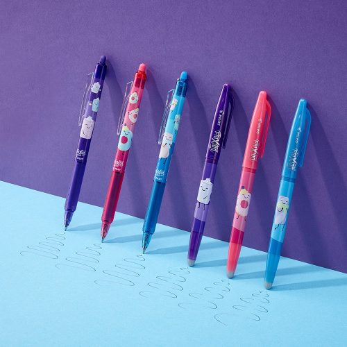 Rollertoll 0,7mm, törölhető Pilot Frixion Clicker Fancy Violet, írásszín kék
