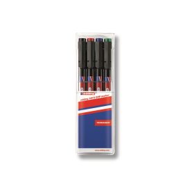   Alkoholos marker készlet, 0,3mm, 140S OHP Edding, 4 klf. szín