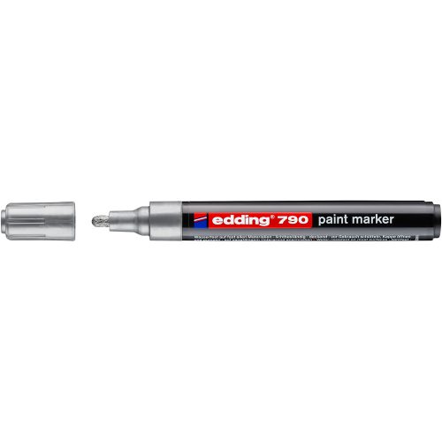 Lakkmarker 2-3mm, kerek Edding 790 ezüst