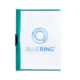   Gyorsfűző klip mappa A4, műanyag 60laphoz fém klippes Bluering® zöld