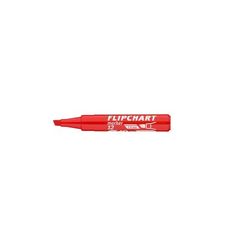 Flipchart marker vízbázisú 1-4mm, vágott Artip 12 piros