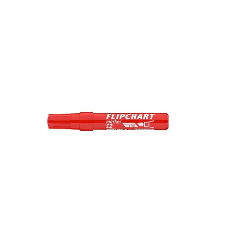 Flipchart marker vízbázisú 1-4mm, vágott Artip 12 piros