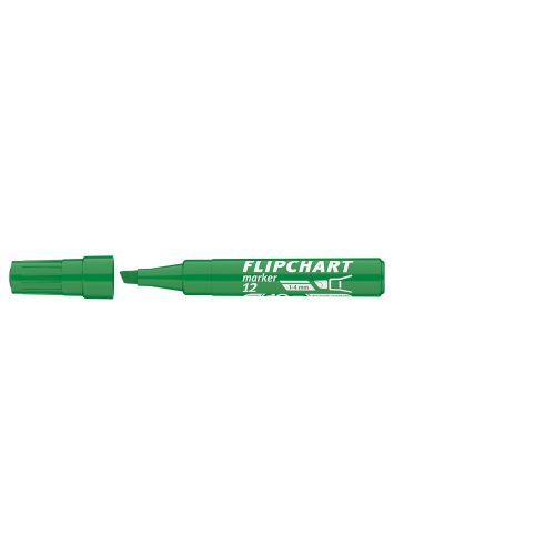 Flipchart marker vízbázisú 1-4mm, vágott Artip 12 zöld