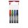 Alkoholos marker készlet, 1-4mm, vágott hegyű, Ico 12, 4 klf.szín 