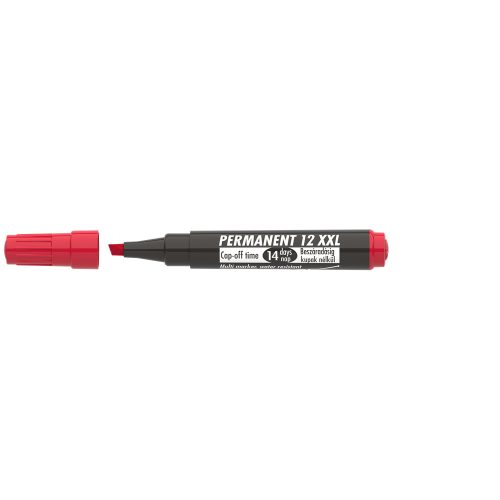 Alkoholos marker 1-4mm, vágott Ico 12XXL piros 