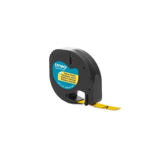 Feliratozógép szalag Dymo Letratag S0721620/59423 12mmx4m, ORIGINAL sárga