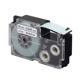   Feliratozógép szalag XR-18X1 18mmx8m Casio víztiszta/fekete
