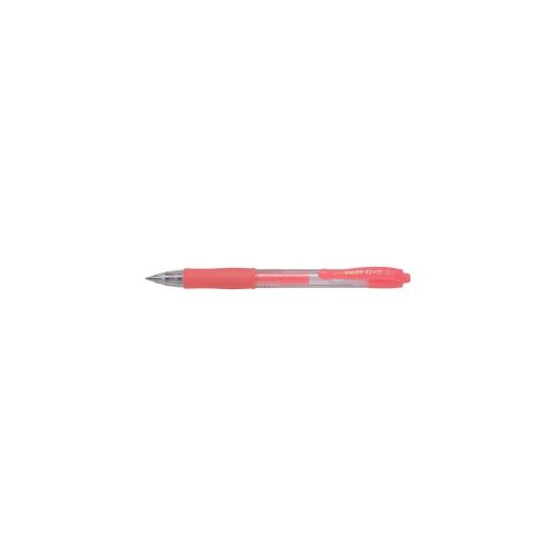 Zselés toll 0,7mm, nyomógombos Pilot G-2, írásszín neon rózsaszín