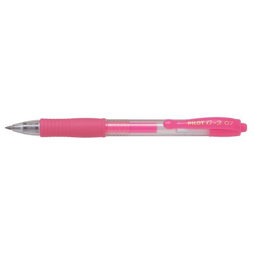 Zselés toll 0,7mm, nyomógombos Pilot G-2, írásszín rózsaszín