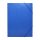 Gumis mappa A4, festett prespán mintás karton Bluering® kék