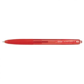   Golyóstoll 0,7 nyomógombos F Super Grip G Pilot, írásszín piros
