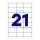 Etikett címke, 70x42,3mm, 100 lap, 21 címke/lap Bluering®