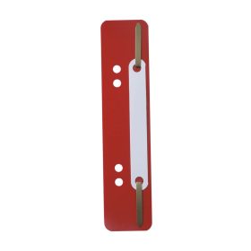   Gyorsfűző szerkezet, lefűzőlapocska, PP Durable 25 db/csomag, piros