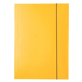 Gumis mappa A4, karton 15mm, Esselte Economy sárga