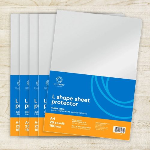 Genotherm 'L' A4, 180 micron víztiszta Bluering® 25 db/csomag,