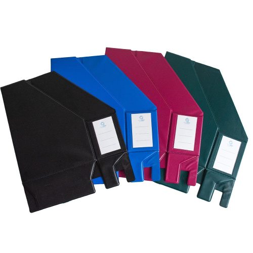 Iratpapucs 9cm, PVC lapraszerelt Bluering®, kék