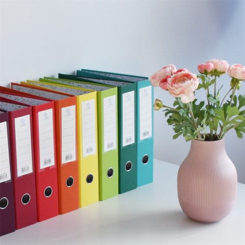Iratrendező A4, 7,5cm,lapraszerelt, Bluering® Smart bordó