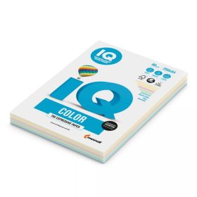   Másolópapír, színes, A4, 80g. vegyes színek IQ 4x25ív/csomag, pasztell mix, 4 féle szín