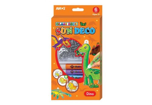 Üvegmatricafesték + 6 db dínós kifesthető kép
