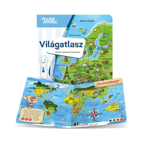 Világatlasz - Tolki interaktív foglalkoztató hangoskönyv