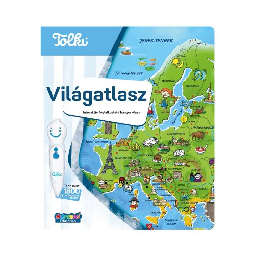 Világatlasz - Tolki interaktív foglalkoztató hangoskönyv